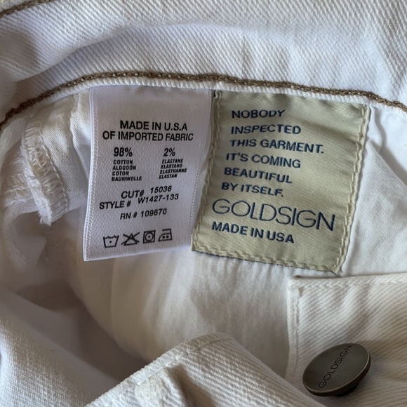 GOLDSIGN Misfit Mid-Rise Slim Straight Leg Jeans Size 23 - Picture 8 of 12